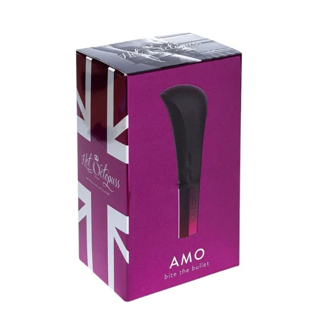 Stimulator clitoris HOT OCTOPUSS Amo - Bite the bullet. din silicon premium. 5 funcții de vibrație. rezistent la apă. negru