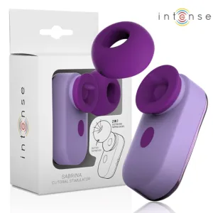 Stimulator clitoris INTENSE Sabrina Clitoral Stimulator. cu funcție de simulare sex oral și tapping. culoare mov