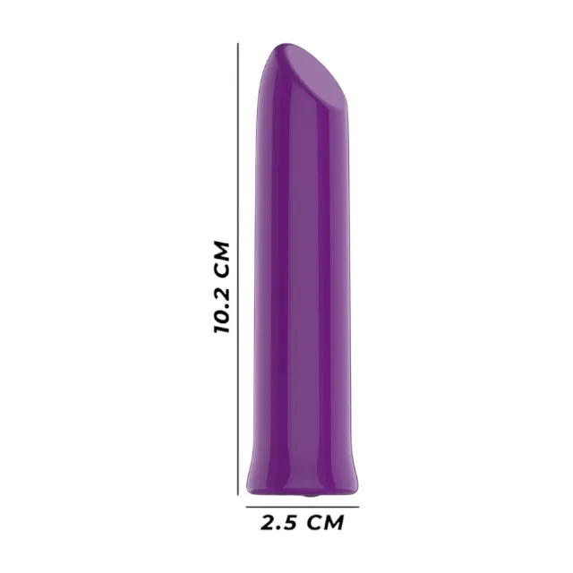 Stimulator clitoris INTENSE Todrick. 10 funcții de vibrație. rezistent la apă. lungime 10.2 cm. mov