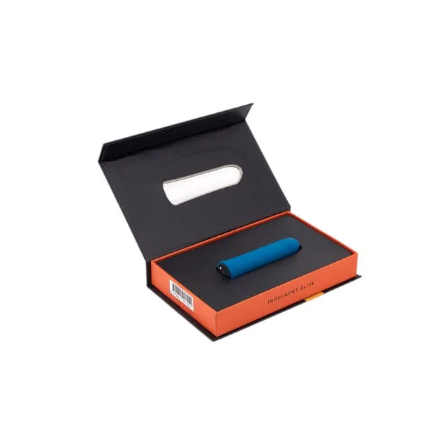 Stimulator clitoris NU SENSUELLE Bullet Iconic. cu funcție de memorie. 20 funcții de vibrație. culoare albastru