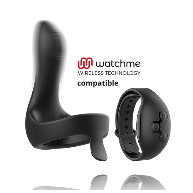 Stimulator pentru penis si perineu ANBIGUO Arkadio. compatibil Watchme. 8 functii de virbatie. negru