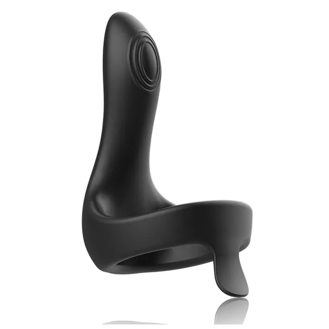 Stimulator pentru penis si perineu ANBIGUO Arkadio. compatibil Watchme. 8 functii de virbatie. negru