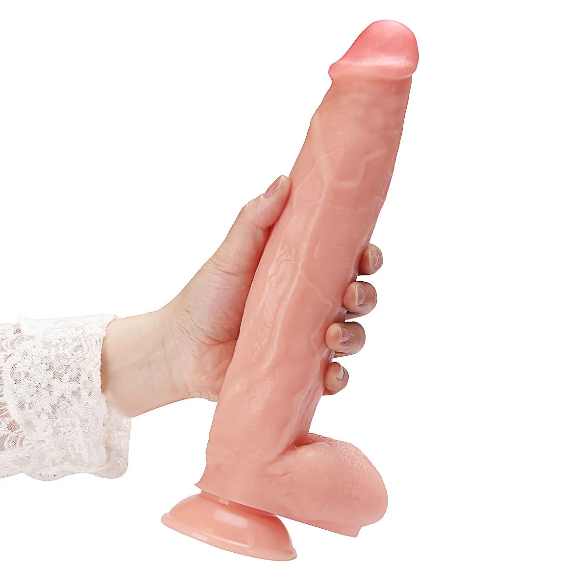 Super Huge Realistic Dildos 4.65inch Width & 13inch Lenght - Brown Color - Thick Dildo Sex Toys with Suction Cup Huge Anal Dildos for Couple Men Women Gay Anal Play