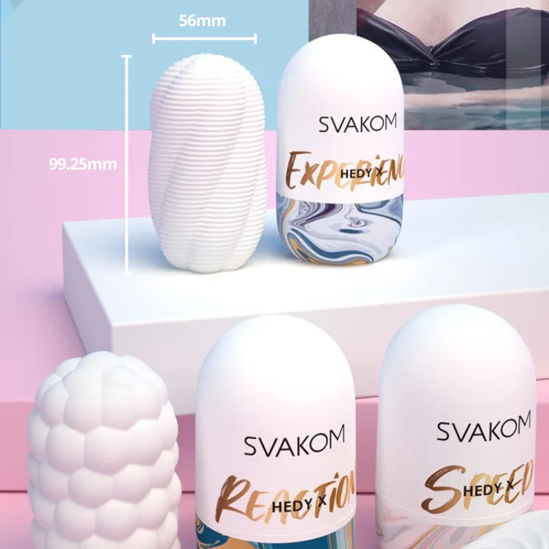 SVAKOM Hedy X Masturbator Eggs Set 3 pcs
