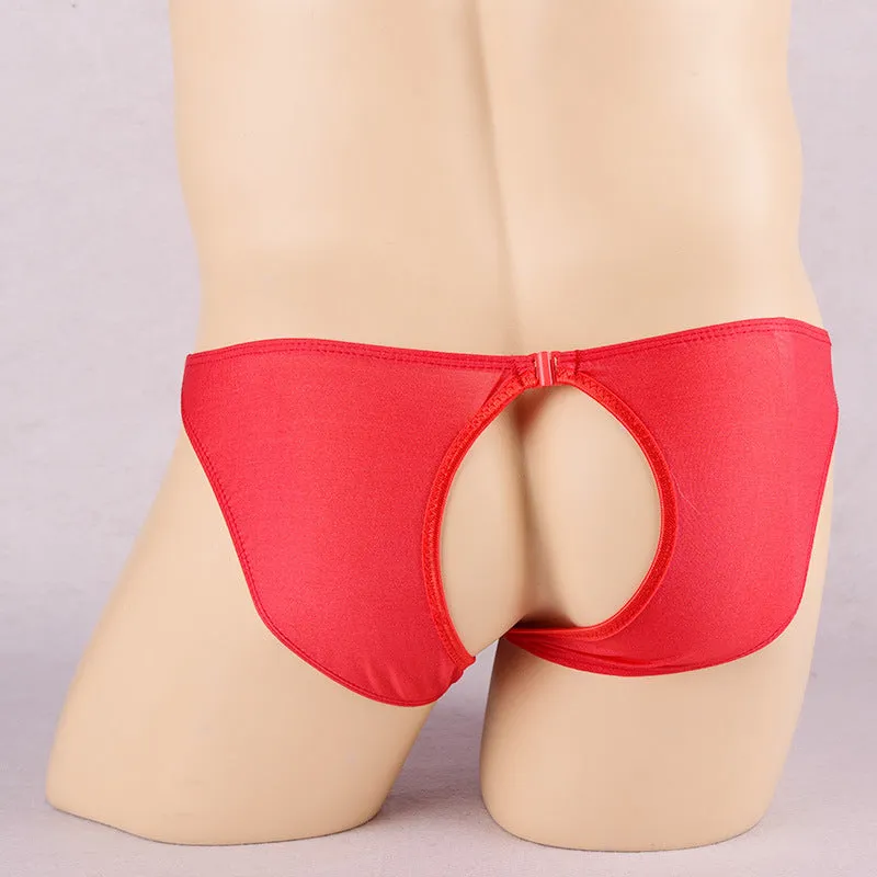 Talos Satin Briefs | Stretch | One Size | Open Back
