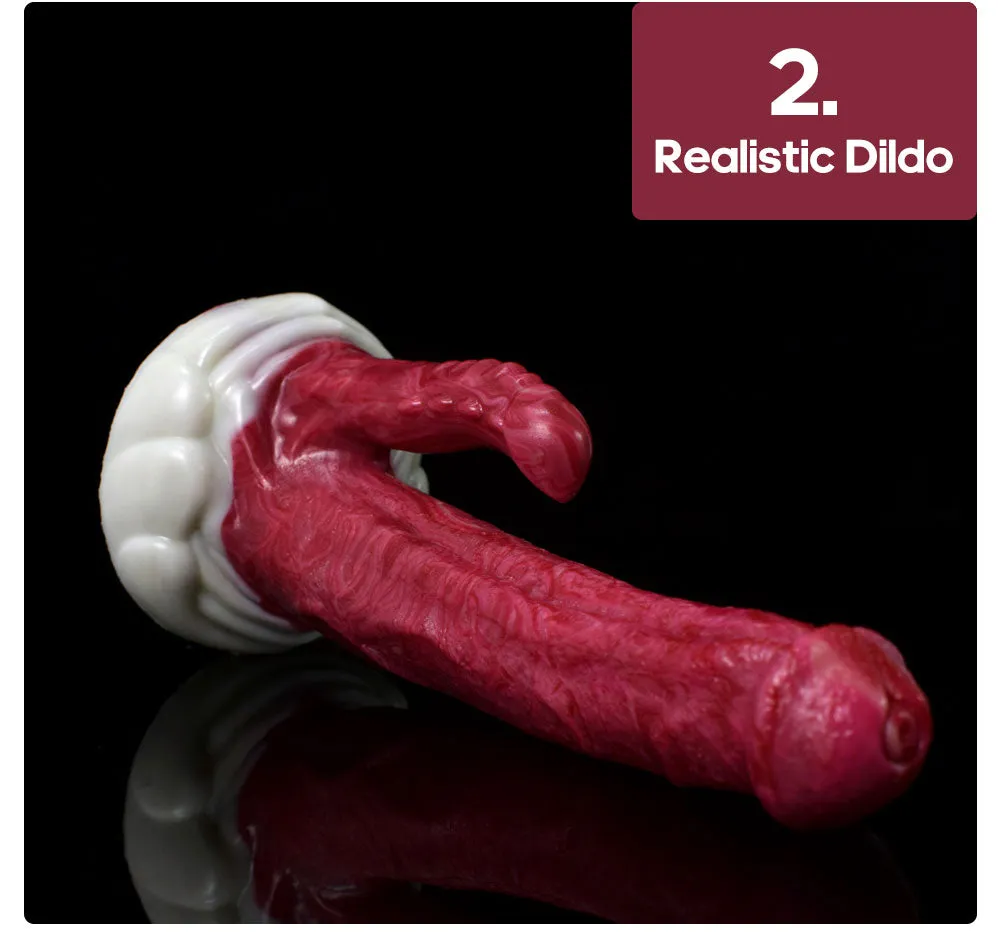 THICK HORSE SQUIRTING DILDO WITH SUCTION CUP LONG BEAST DOUBLE HEAD