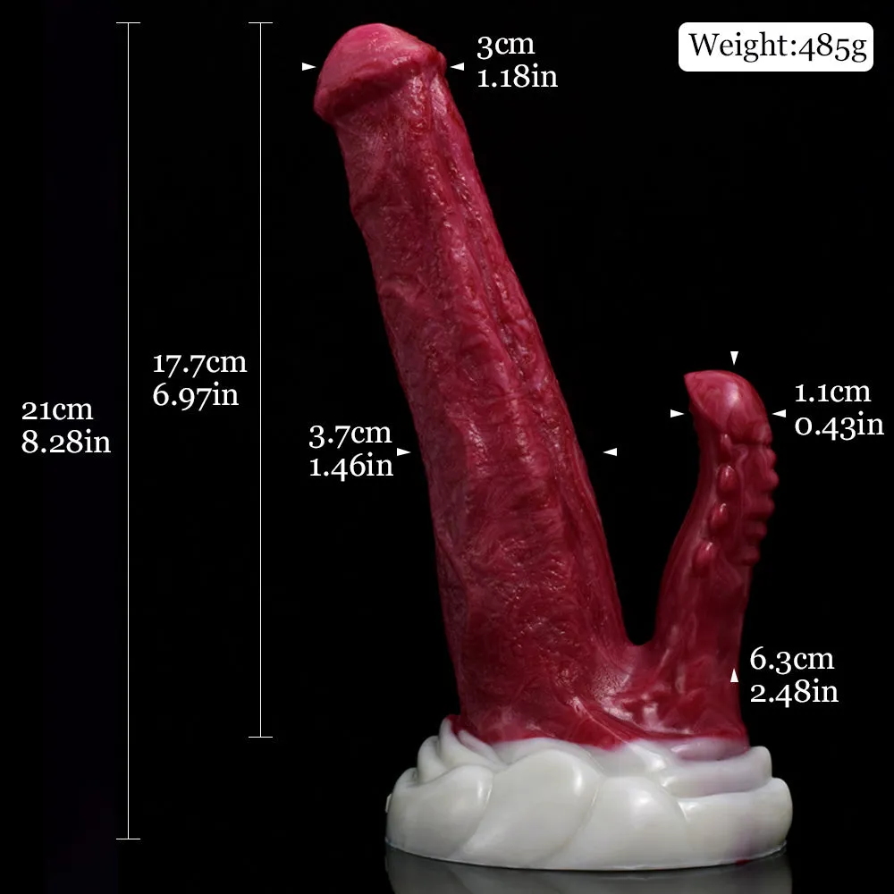 THICK HORSE SQUIRTING DILDO WITH SUCTION CUP LONG BEAST DOUBLE HEAD
