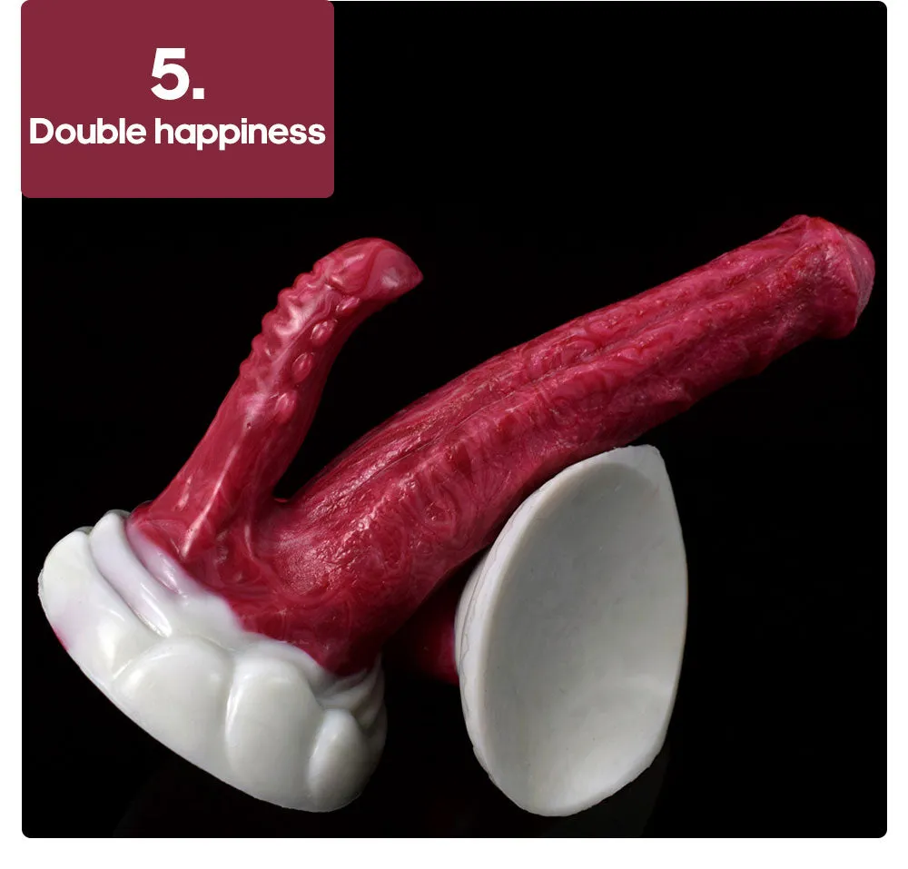 THICK HORSE SQUIRTING DILDO WITH SUCTION CUP LONG BEAST DOUBLE HEAD