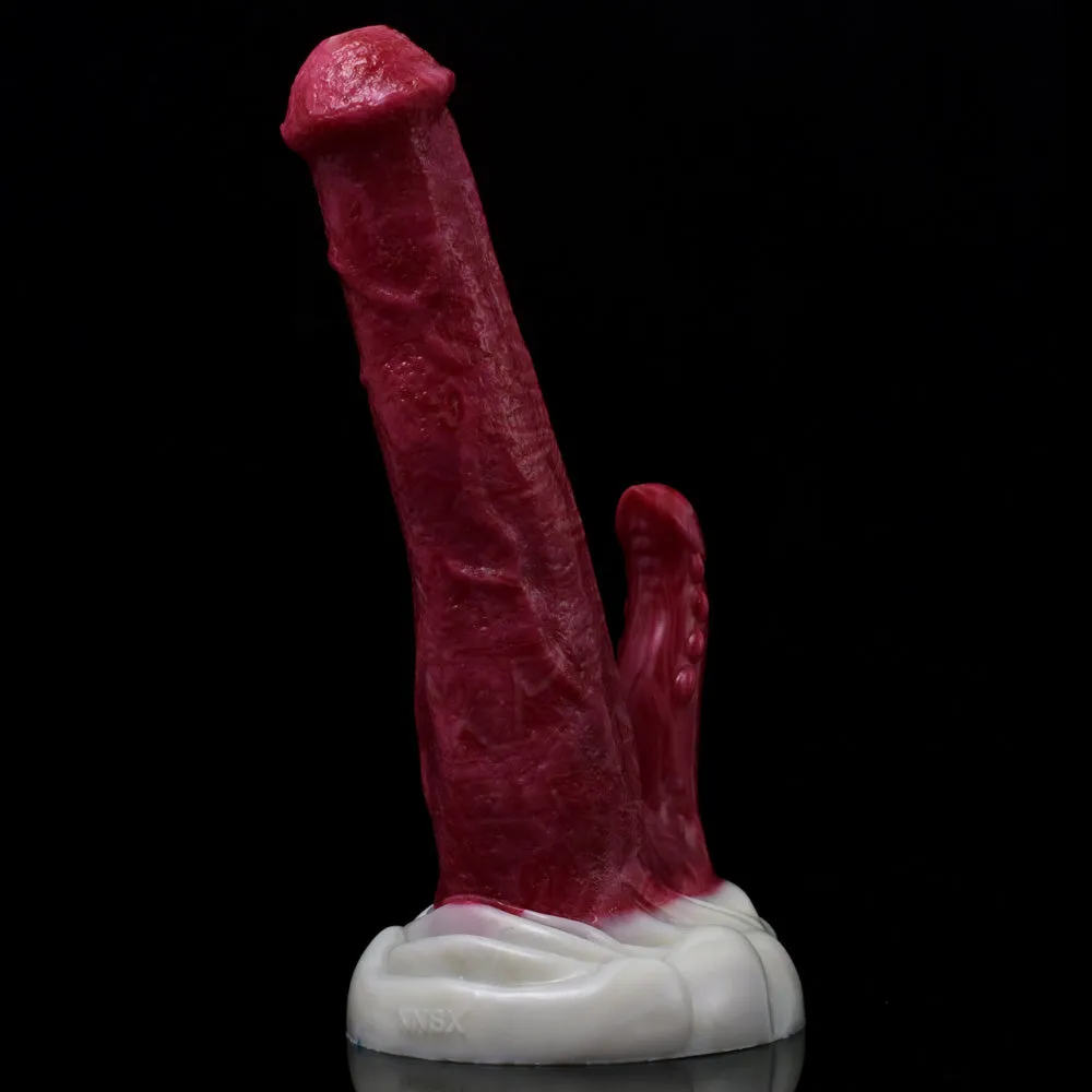 THICK HORSE SQUIRTING DILDO WITH SUCTION CUP LONG BEAST DOUBLE HEAD