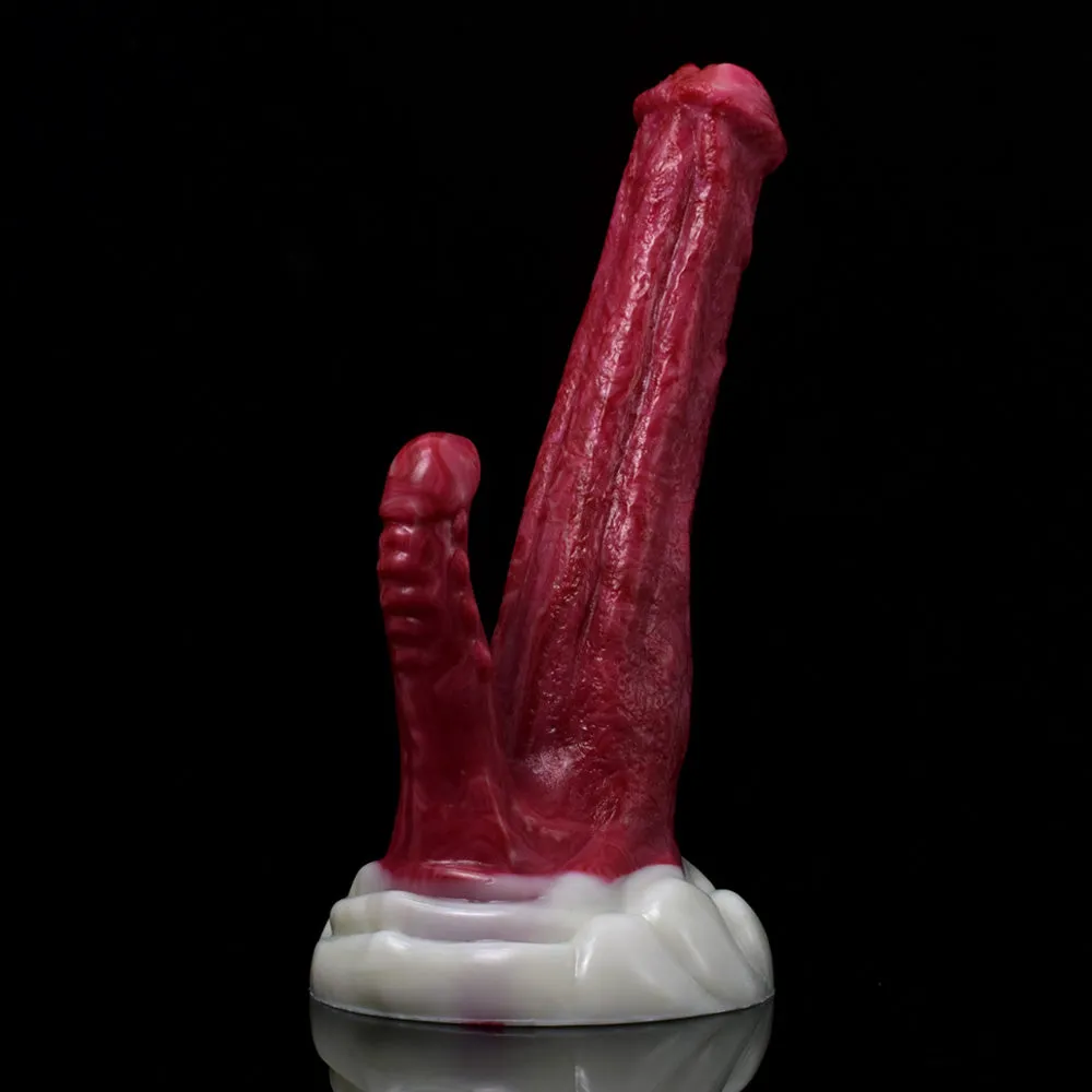 THICK HORSE SQUIRTING DILDO WITH SUCTION CUP LONG BEAST DOUBLE HEAD