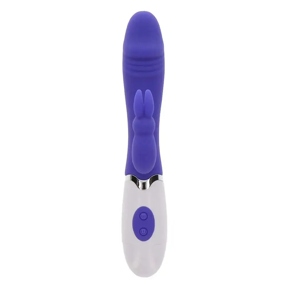 Toyjoy Silicone Purple Funky Rabbit Vibrator with 4-functions