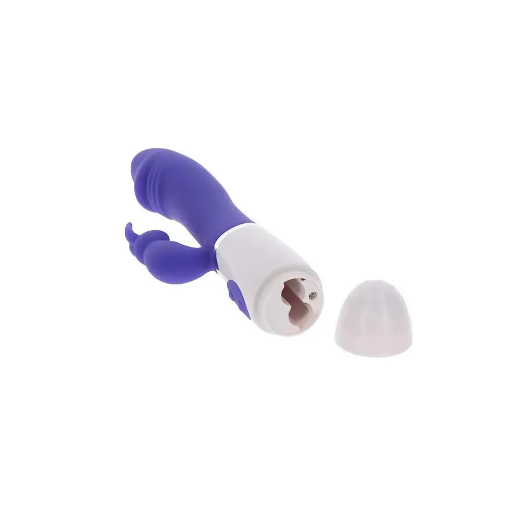 Toyjoy Silicone Purple Funky Rabbit Vibrator with 4-functions