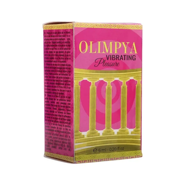 Ulei vibrator unisex OLIMPYA Vibrating Pleasure. pentru stimularea zonelor intime. cu efect puternic de furnicături. 6 ml (roz)