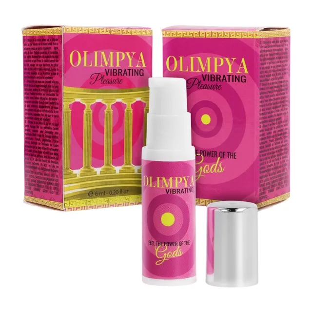 Ulei vibrator unisex OLIMPYA Vibrating Pleasure. pentru stimularea zonelor intime. cu efect puternic de furnicături. 6 ml (roz)