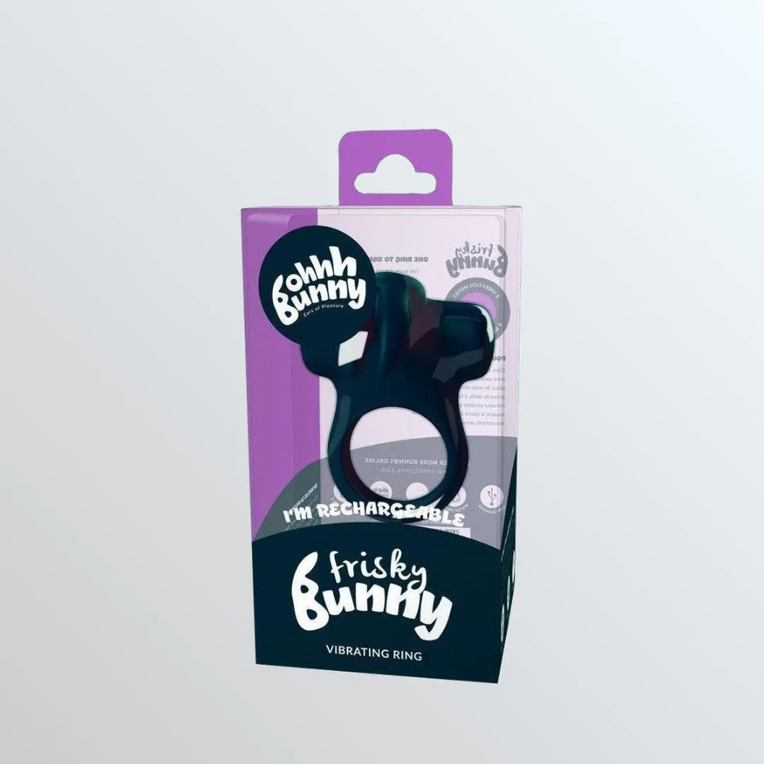 VeDO Frisky Bunny Vibrating Cock Ring - Black