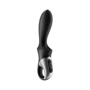 Vibrator anal SATISFYER Heat Climax Warming Anal Vibrator. funcție de încălzire. control prin aplicație. culoare negru