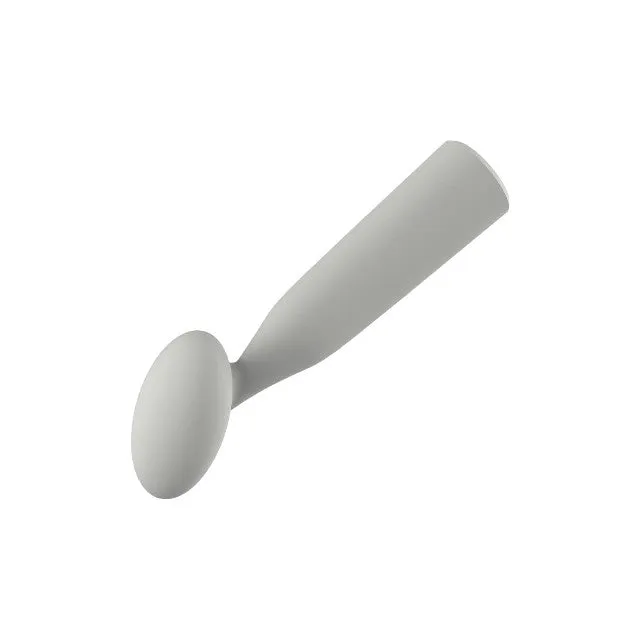 Vibrator DREAMTOYS Nude Luna Mini Wand. din silicon moale și flexibil. 10 funcții de vibrație. lungime 16.2 cm. culoare gri