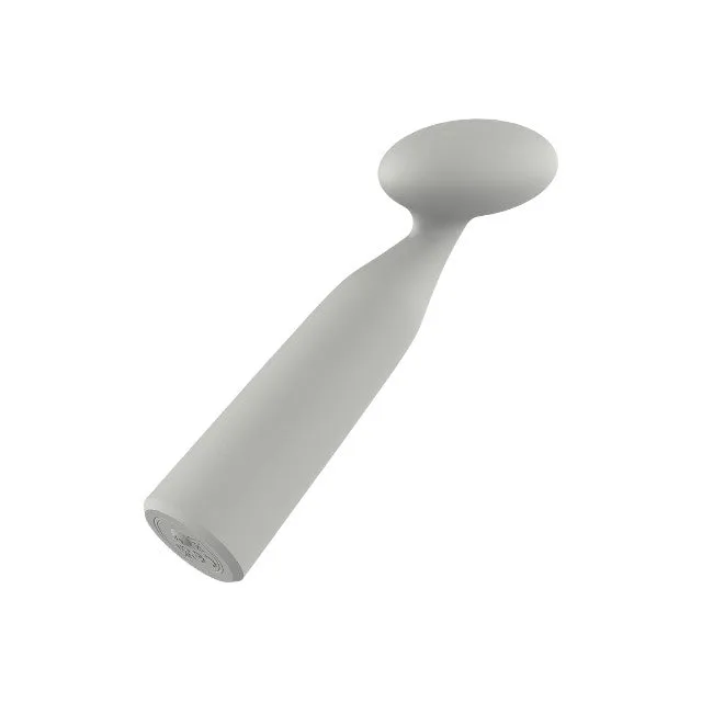 Vibrator DREAMTOYS Nude Luna Mini Wand. din silicon moale și flexibil. 10 funcții de vibrație. lungime 16.2 cm. culoare gri