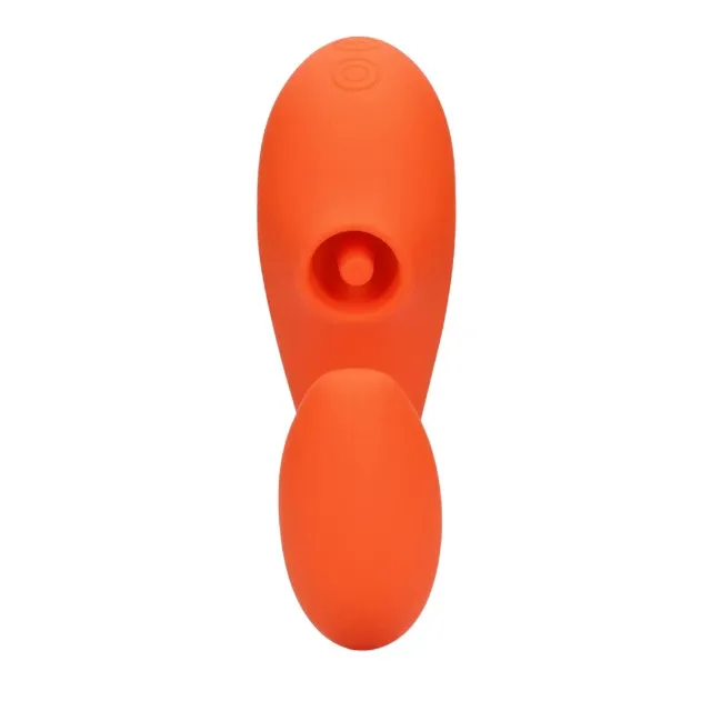 Vibrator dublu LOVELINE G-Spot Vibrator with Clitoral Pulse Wave. cu pulsații. 20 funcții de vibrație. portocaliu