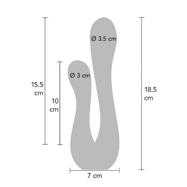 Vibrator dublu XOCOON Sync Sensation Vibrator. pentru stimularea clitorisului și punctului G. 10 funcții de vibrație. roz fuchsia