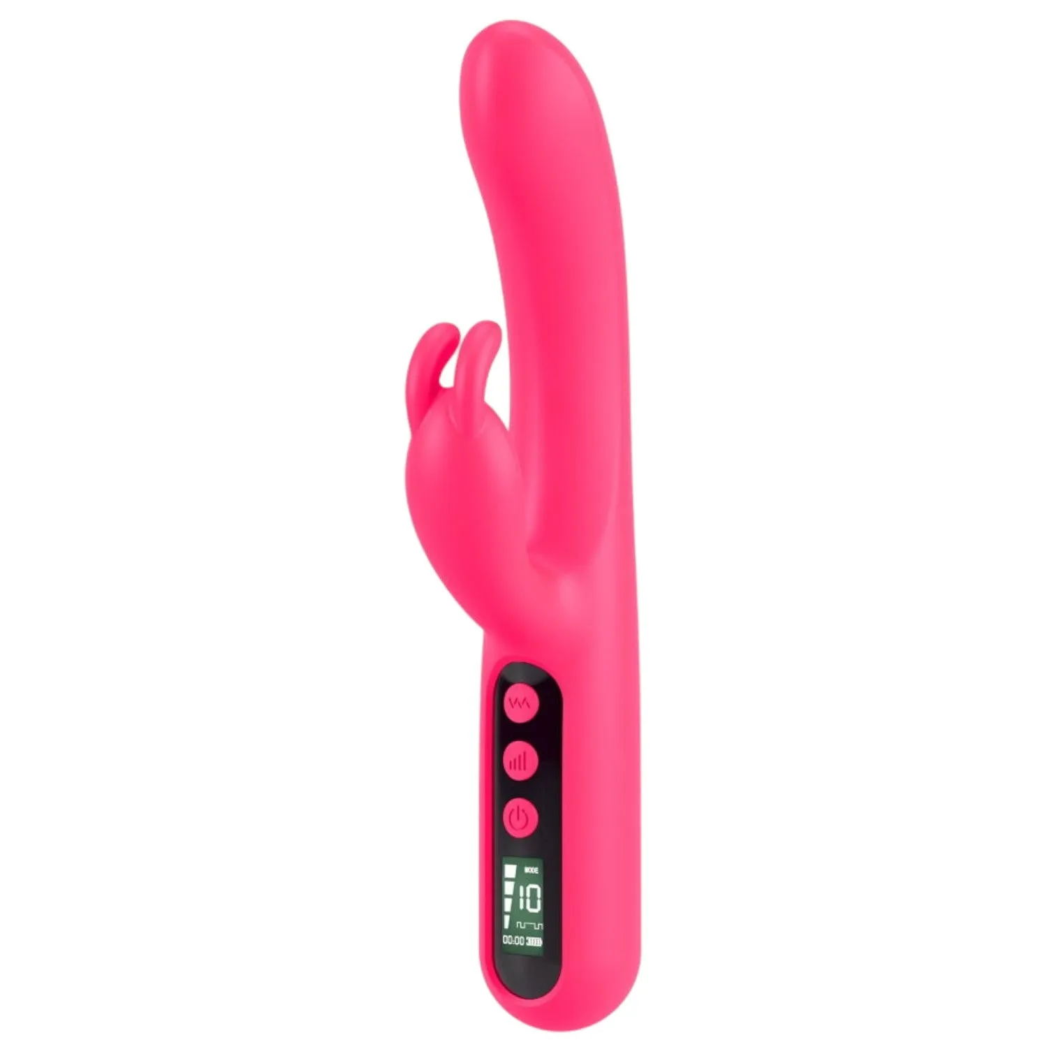 Vibrator dublu YOU2TOYS Pink Sunset Rabbit Vibrator. cu display digital. 10 funcții de vibrație. 4 viteze. culoare roz