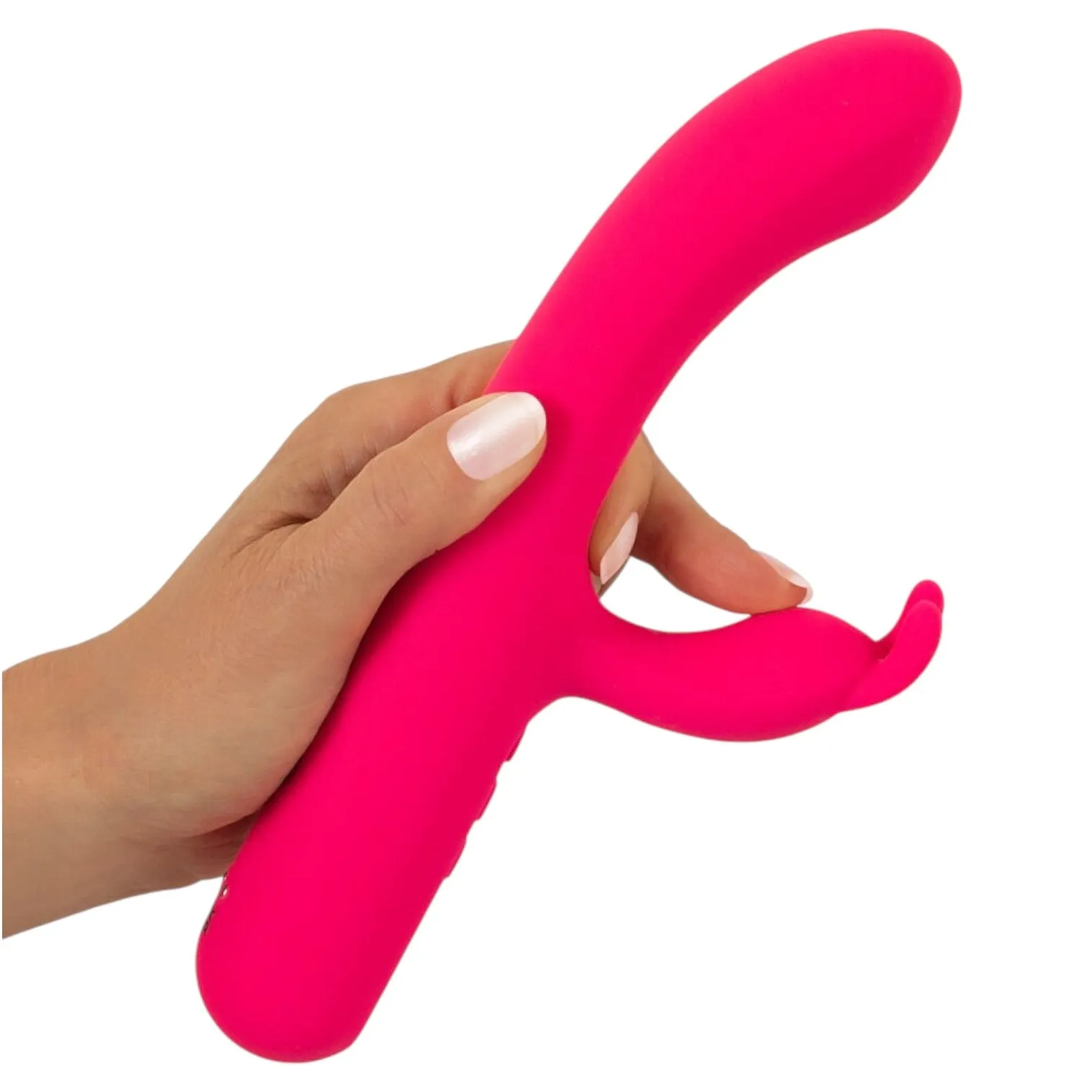 Vibrator dublu YOU2TOYS Pink Sunset Rabbit Vibrator. cu display digital. 10 funcții de vibrație. 4 viteze. culoare roz