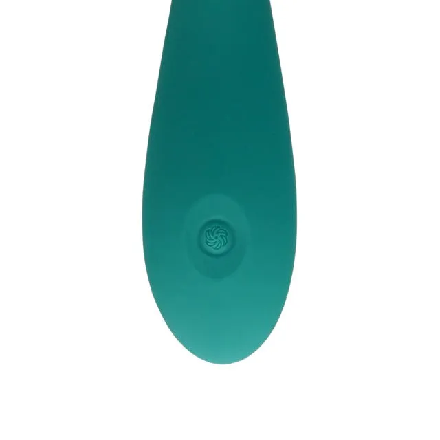 Vibrator LOVELINE G-Spot Vibrator with Bead. pentru stimularea punctului G. 12 funcții de vibrație. 21.6 cm. verde