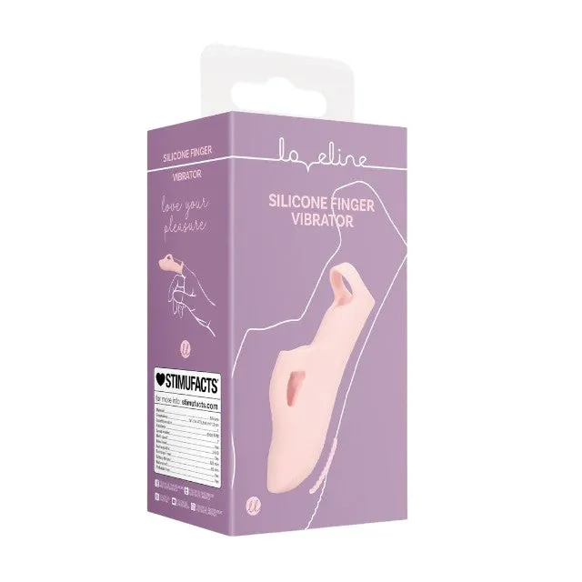 Vibrator pentru deget LOVELINE Silicone Finger Vibrator. pentru stimularea clitorisului. 7 funcții de vibrație. roz