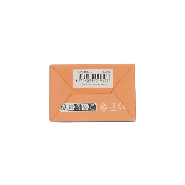 Vibrator portabil LOVELINE BY SHOTS Travel Vibrator. cu compartiment și pompă pentru lubrifiant. 10 funcții de vibrație. culoare albastru
