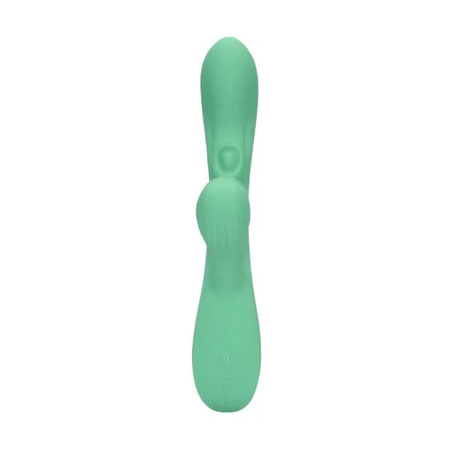 Vibrator rabbit LOVELINE Pulse Wave and Tongue Flickering. cu pulsații și funcție de simulare sex oral. 30 funcții de vibrație. verde