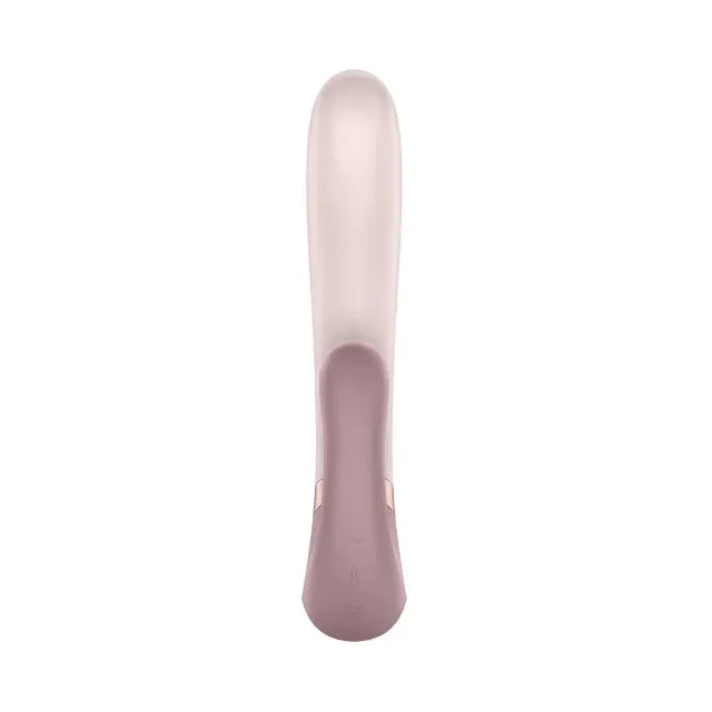 Vibrator rabbit SATISFYER Heat Wave Vibrator. cu stimulare dublă. funcție de încălzire. control prin aplicație. roz