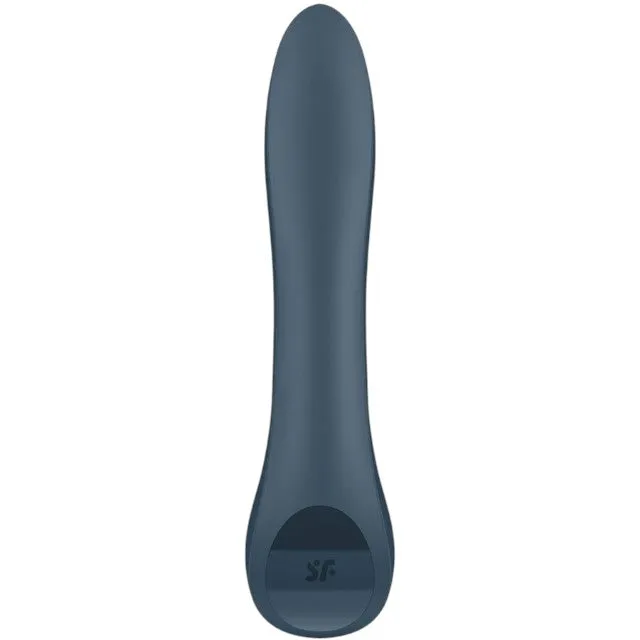 Vibrator SATISFYER G-Spot Wave 4. design curbat pentru stimularea punctului G. 12 funcții de vibrație cu unde spiralate. gri