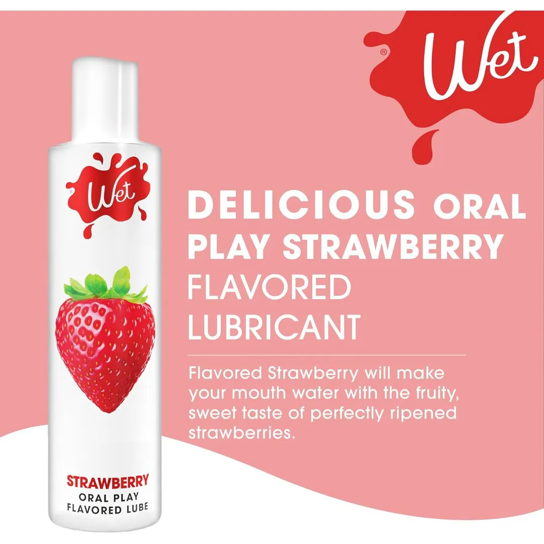 Wet Delicious Oral Play Strawberry - Water-based Flavored Lubricant